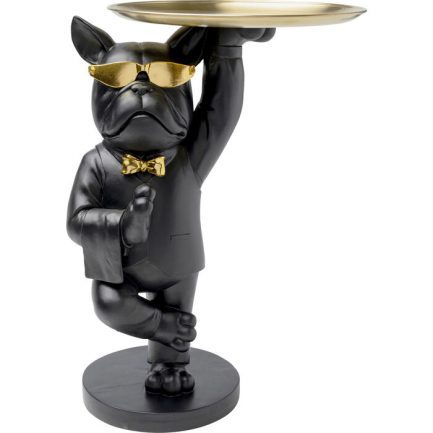 Magnifique figurine table d'appoint noir Cool Bulldog de la marque Kare Design