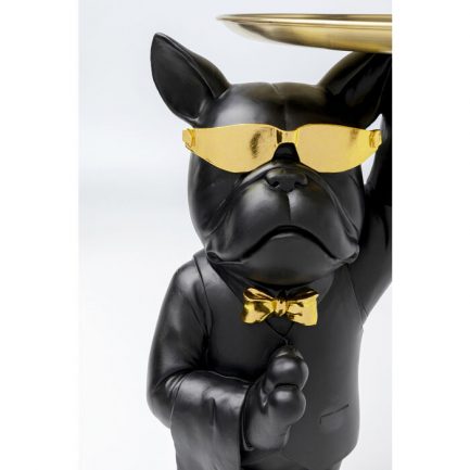 Magnifique figurine table d'appoint noir Cool Bulldog de la marque Kare Design