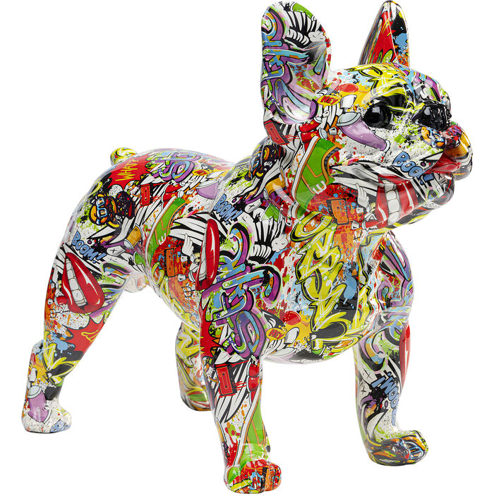 Sublime figurine décorative Comic Dog multicolore en polyrésine de la marque Kare Design