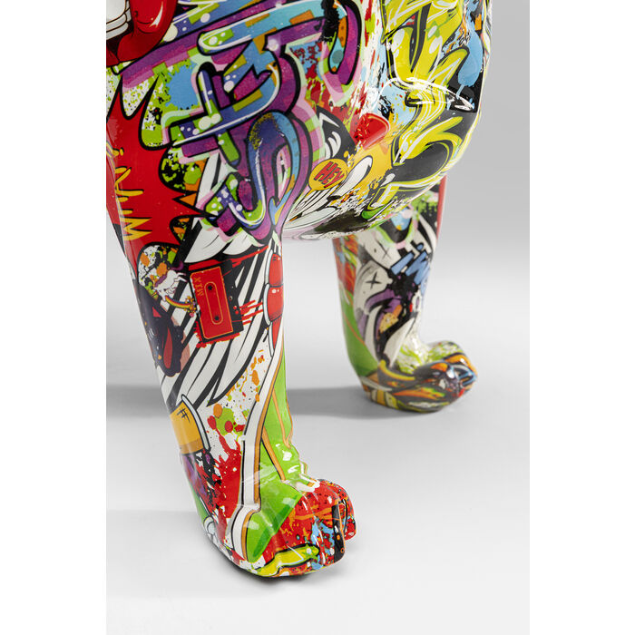 Sublime figurine décorative Comic Dog multicolore en polyrésine de la marque Kare Design