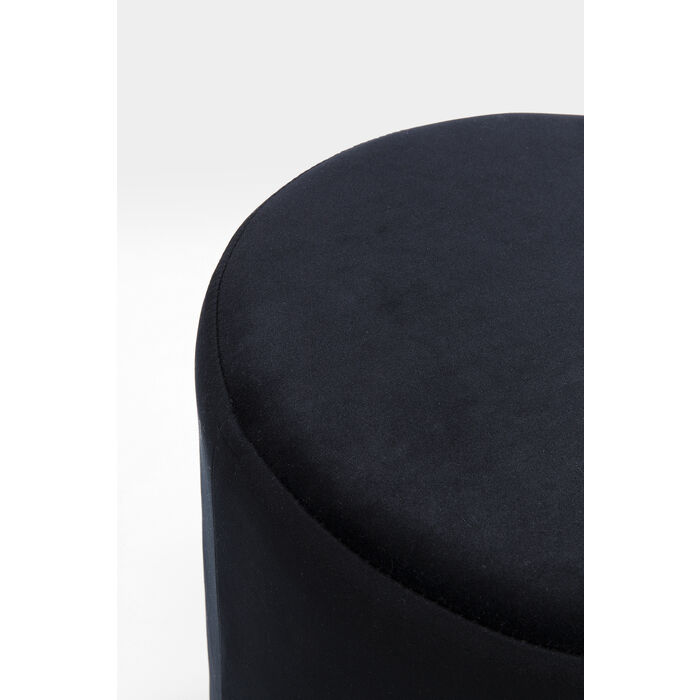 Zoom sur le tissu style velours du magnifique pour tendance style velours noir Cherry de la marque Kare Design
