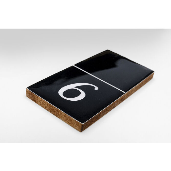 Superbe objet décoratif Domino en panneau de fibre revêtu de la marque Kare Design