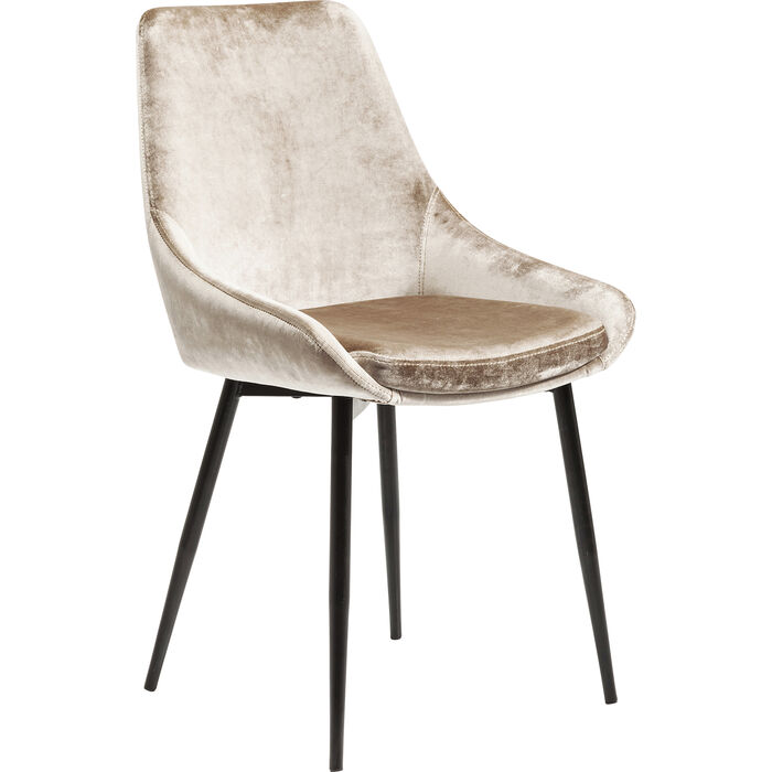 Chaise moderne et tendance de salle à manger East Side couleur champagne de la marque Kare Design