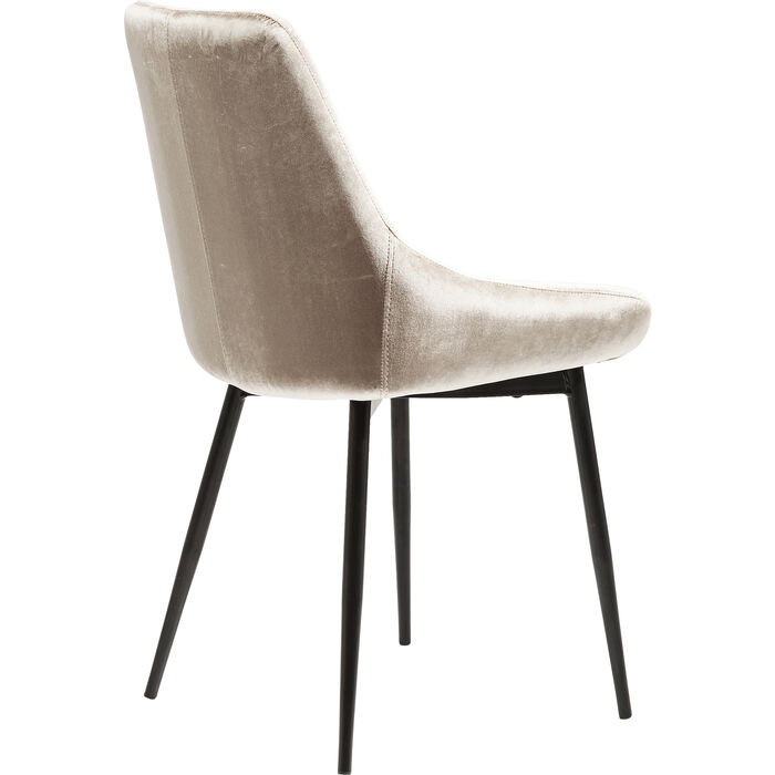 Chaise moderne et tendance de salle à manger East Side couleur champagne de la marque Kare Design