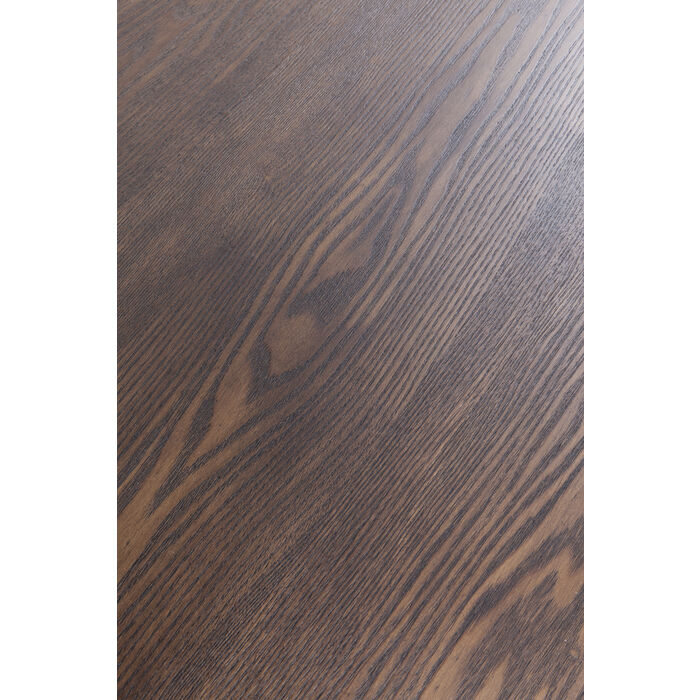 Zoom sur le plateau en bois de la magnifique table rectangulaire en bois Osaka Duo de la marque Kare Design
