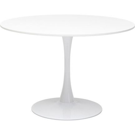 Magnifique petite table simple mais tendance ronde blanche Schickeria de la marque Kare Design