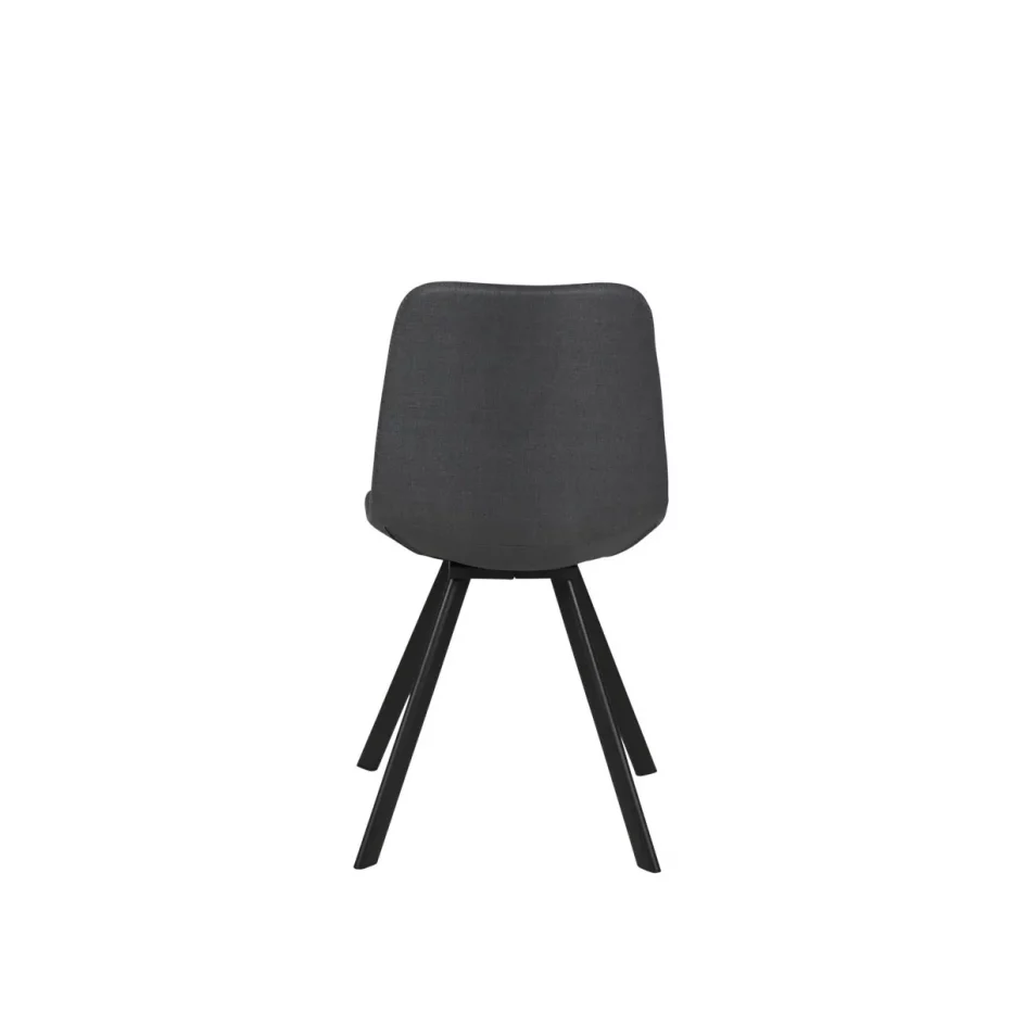Magnifique chaise tendance et élégance en tissus gris Carl de la marque Zago