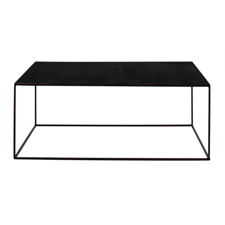 Magnifique table basse au style industriel en métal noir Expo de la marque Zago